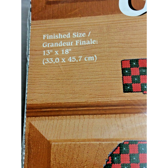 Greeters Plastic Canvas Kit 1430 Christmas Door Wall Hanging Snowman Joy 13"x18" - Picture 7 of 8